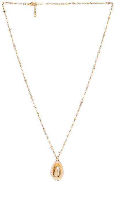 Petit Moments Shore Necklace In Metallic Gold