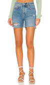 Rag & Bone Rosa High Waist Ripped Nonstretch Denim Cutoff Shorts In Denim-light