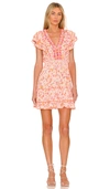Poupette St Barth Camila Floral Minidress In Pink
