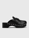 PRADA LEATHER CLOGS