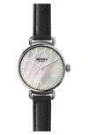 Shinola CANFIELD LEATHER STRAP WATCH, 32MM,S0120018680