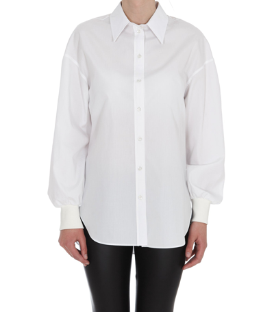 Alexander Mcqueen Cocoon Shirt In White