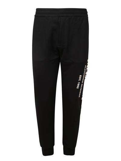 Alexander Mcqueen Logo Track Trousers In Black