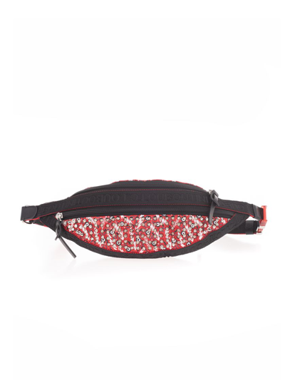 Christian Louboutin Parisnyc Belt Bag In Red And Black