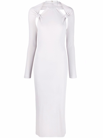 Jacquemus Womens Grey Viscose Dress