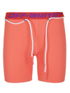 Off-white Orange Stretch Nylon Leggings Nd Off White Donna M In Light Green Sand