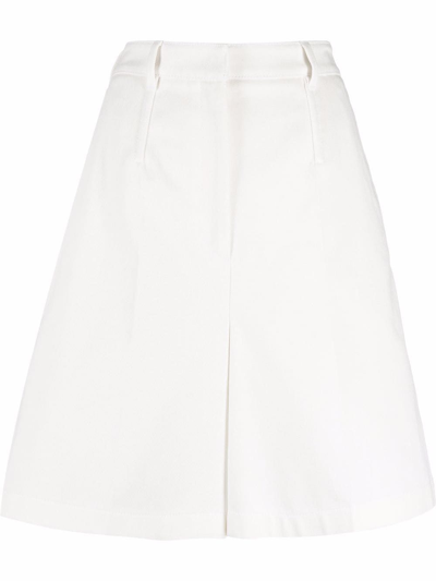 Prada Women's White Cotton Shorts