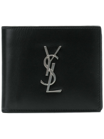 Saint Laurent Men's Black Leather Wallet