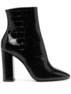 SAINT LAURENT SAINT LAURENT WOMEN'S BLACK LEATHER ANKLE BOOTS