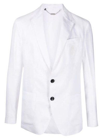 Billionaire Single-breasted Tailored Blazer In White