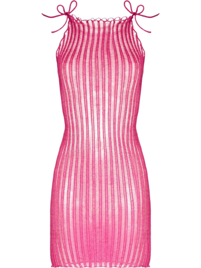 A. Roege Hove Pink Patricia Knitted Mini Dress