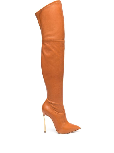Casadei Over-the-knee Length Boots In Brown