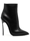 CASADEI POINTED LEATHER BOOTS