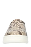 Bella Vita Maribel Womens Pewrforman Man Made Slip-on Sneakers In Taupe Snake Print