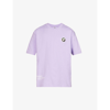 Aape 1 Point Brand-patch Cotton-jersey T-shirt In Lilac