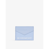 Givenchy G-essentials Leather Card Holder In Baby Blue