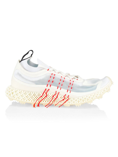 Y-3 Runner 4d Halo Trainers In White Red
