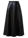 AKRIS PUNTO WOMEN'S FAUX LEATHER CIRCLE SKIRT