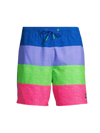 Vineyard Vines Printed Chappy Swim Trunks In 4 Panel Neon Dots