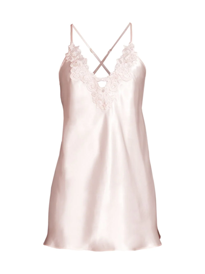 In Bloom Ophelia Satin Chemise In Champagne
