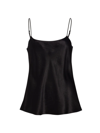 Vince Adjustable Strap Cowl Neck Slip Cami In Black