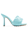 Bottega Veneta Lido Leather Mules In Blue