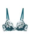 Wacoal Women's Instant Icon Underwire Bra 851322 In Deep Teal,blue