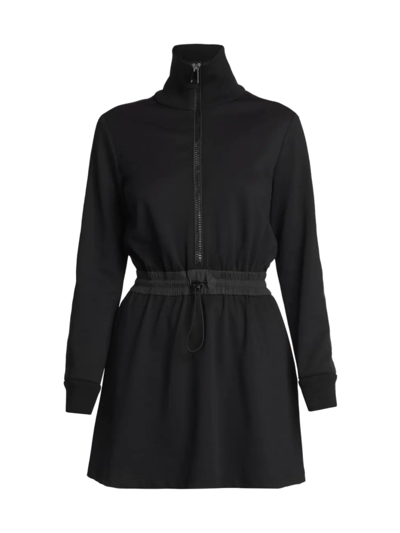 Moncler Turtleneck Minidress In Black