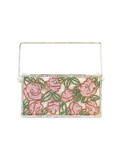 Rosantica Cartolina Rose Crystal-embellished Top Handle Bag