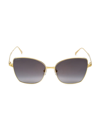 Cartier Santos De  59mm Cat Eye Sunglasses In Gold