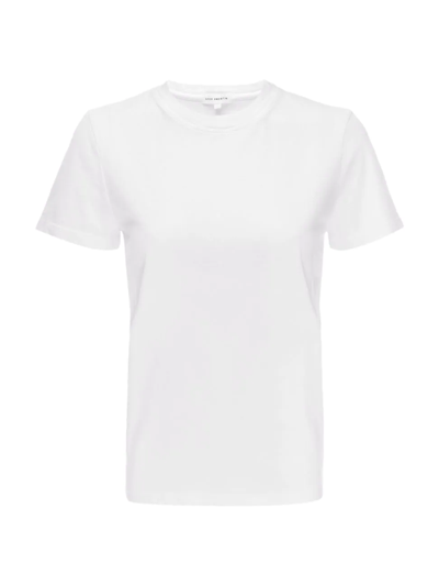 Good American Super Stretch Baby Tee Top In White
