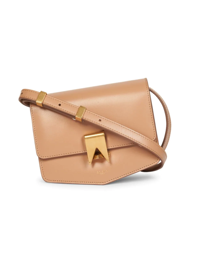 Alaïa Le Papa Large Leather Crossbody Bag In Brown