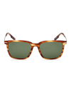 Zegna Men's 56mm Square Acetate Sunglasses In Brown