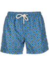 Peninsula Swimwear Graphic-print Swim Shorts In Blau