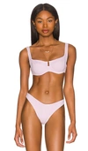 L*space Lspace Camellia Bikini Top In Peony