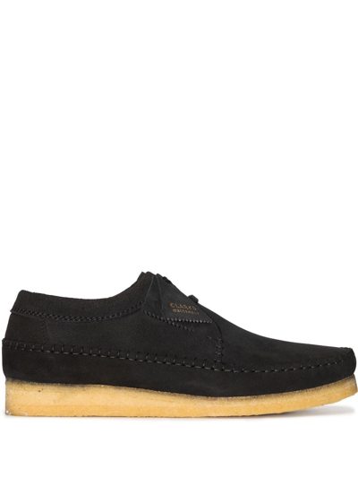 Clarks Originals Weaver 系带鞋 In Black