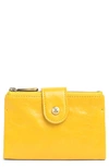 Hobo Ray Leather Bifold Wallet In Sunflower