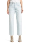 Slvrlake Sophie Crop Straight Leg Organic Cotton Jeans In Love Song