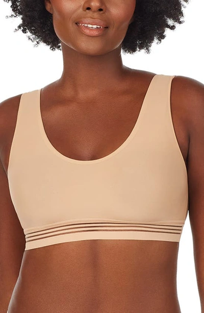 Le Mystere Second Skin Sheer-inset Bralette In Natural