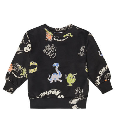 Molo Kids' Monti Printed Cotton Sweatshirt In Ace For All