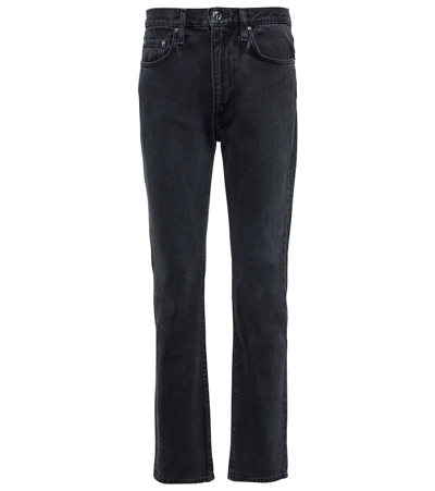 Totême Original High-rise Straight-leg Jeans In Black