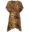 Stella Mccartney Cheetah-print Silk Crepe De Chine Mini Dress In Tortoise Shell