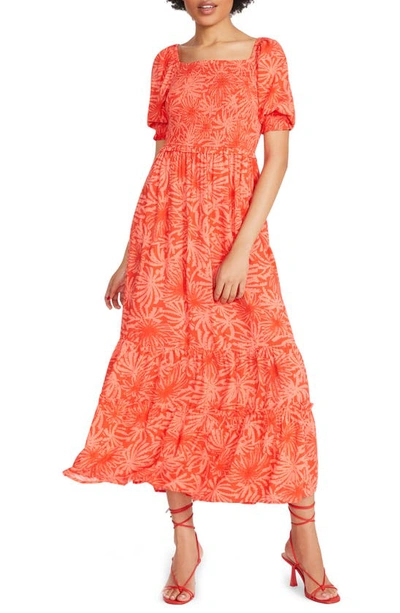 chinese dress ladies 1990s Floral Print Dress