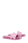 Tory Burch Debossed-logo Jelly Slides In Cipria / Cipria
