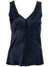 VOZ SILK RAW-EDGE TANK TOP