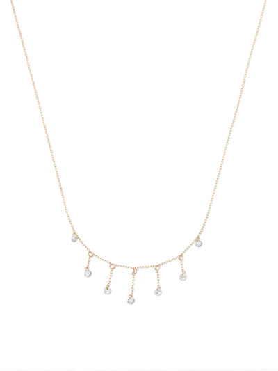 Persée 18kt Yellow Gold Bohème Diamond Drop Necklace