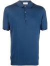 John Smedley Short-sleeve Polo Shirt In Blau