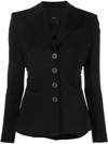 PINKO GATHERED SINGLE-BREASTED BLAZER