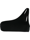 Matinee One-shoulder Bandeau Bikini Top In Black