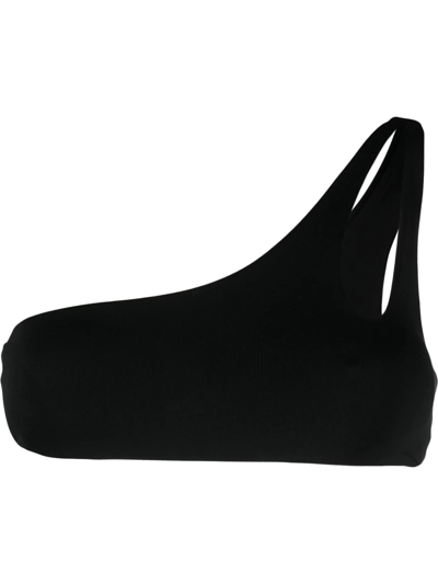 Matinee One-shoulder Bandeau Bikini Top In Black